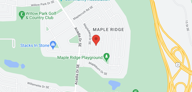 map of 10831 Mapleford Road SE